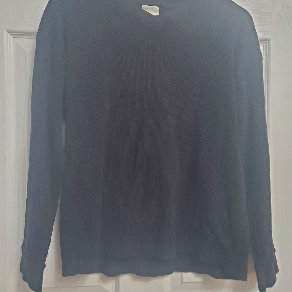 Cotton Best Men's V-Neck Sweater - Black